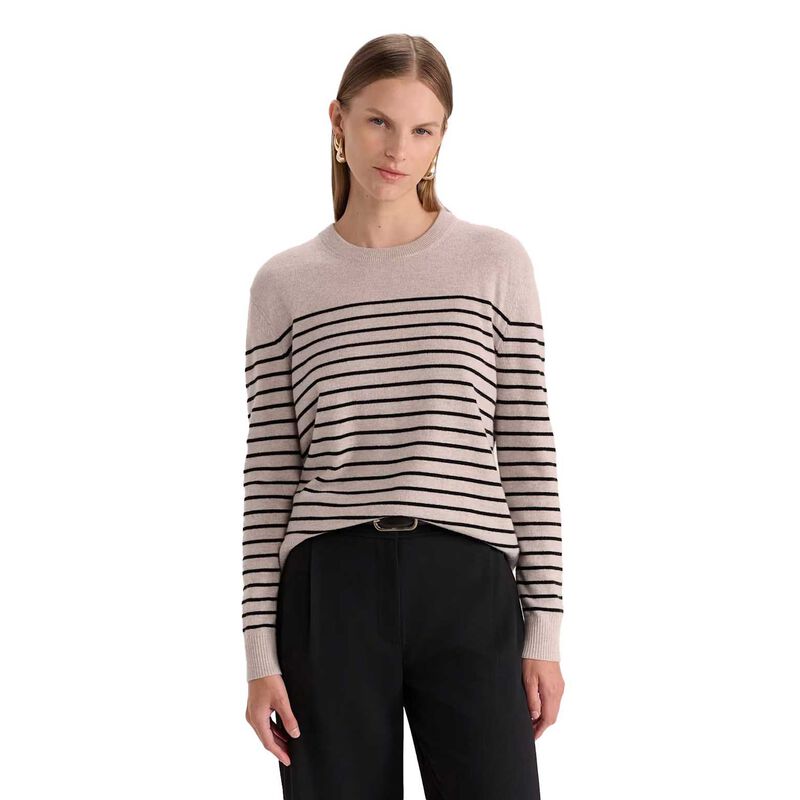 SABA SABA Nora Wool Cashmere Stripe Knit image number 4